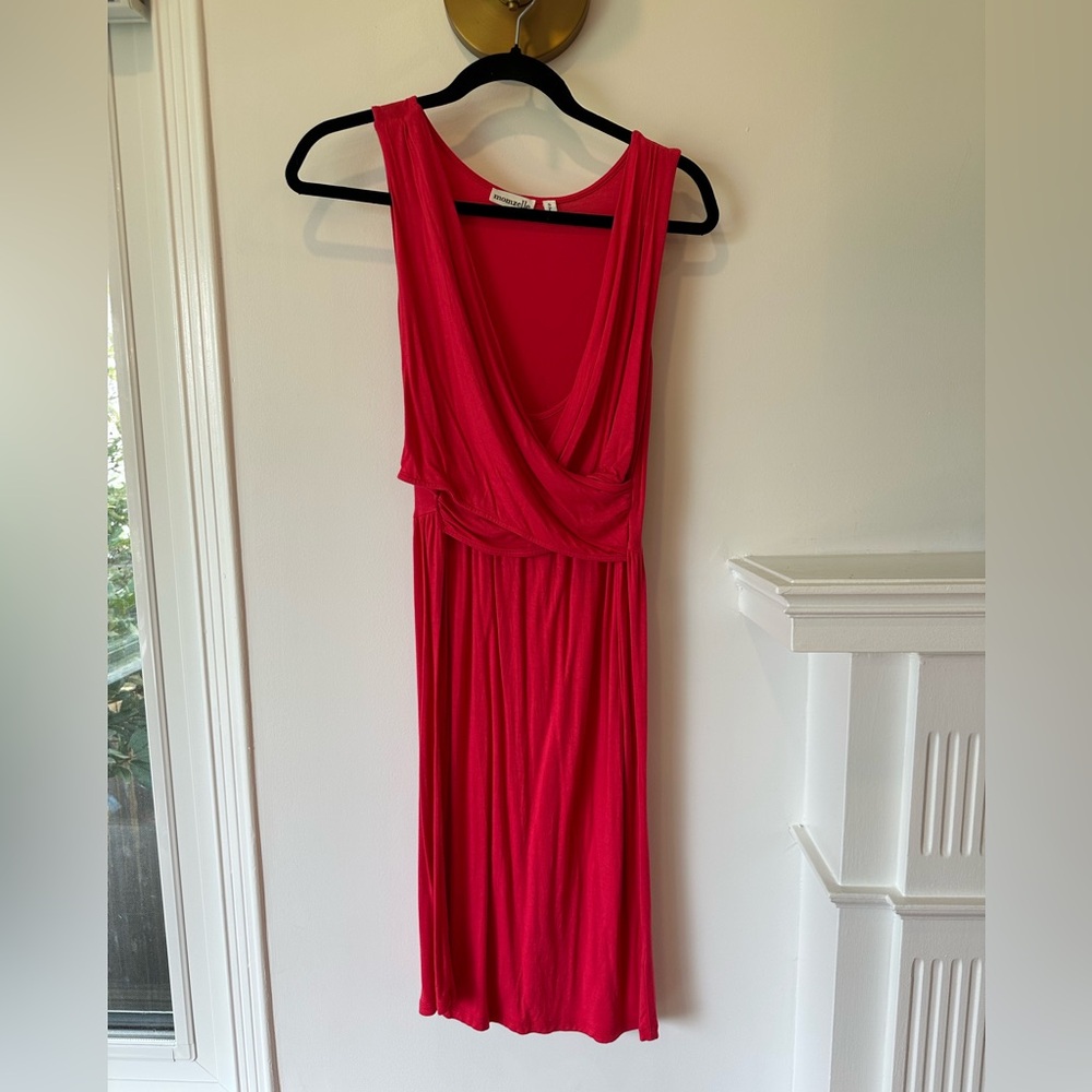 Red Sleeveless Momzelle Maternity/Nursing Dress size S